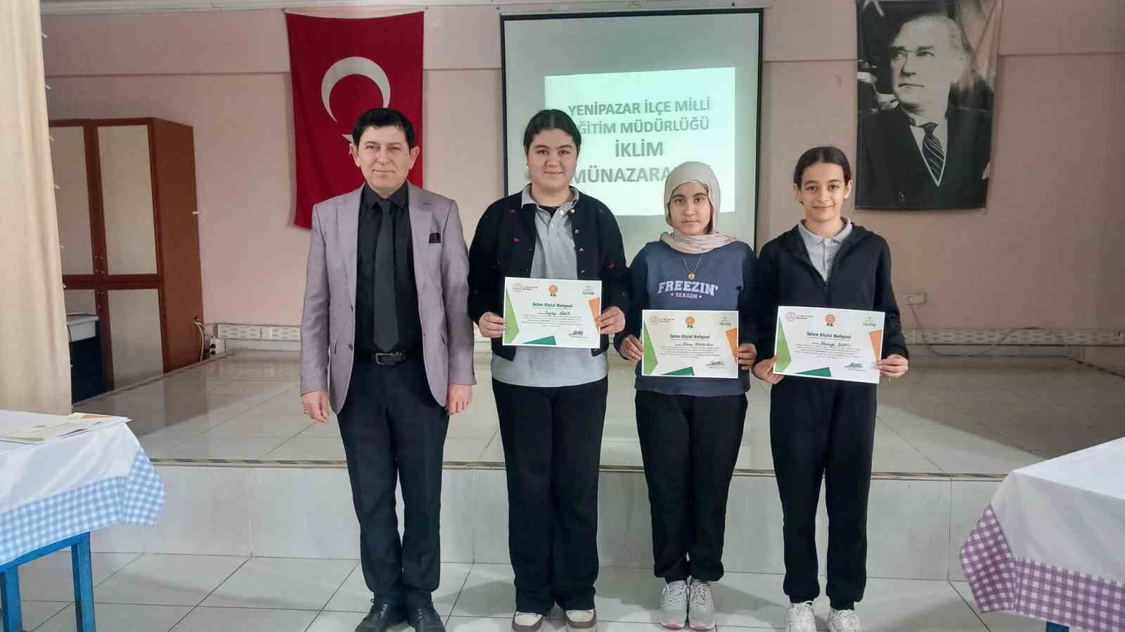 Yenipazarda Ortaokullar Arasi Iklim Munazarasi Duzenlendi 88F8A163C9Fec7F1E81E8F0167De5E74