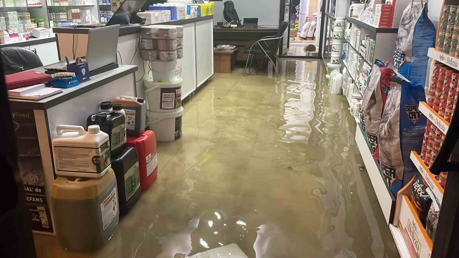 Cinede Saganak Etkili Oldu Yollar Gole Dondu C96Dcc297945Dc7Af265Abeea7E8258E