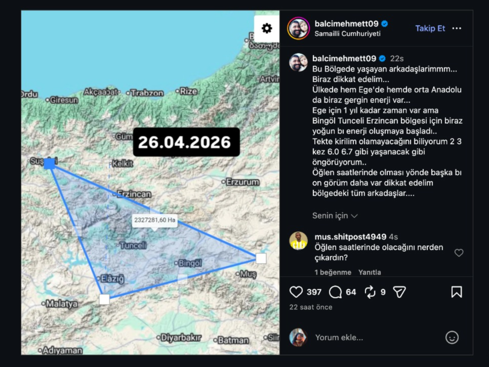 Depremi Yine Onceden Bildi Nazillili Balci Ongoruleri Gundem 657607 35Ba56