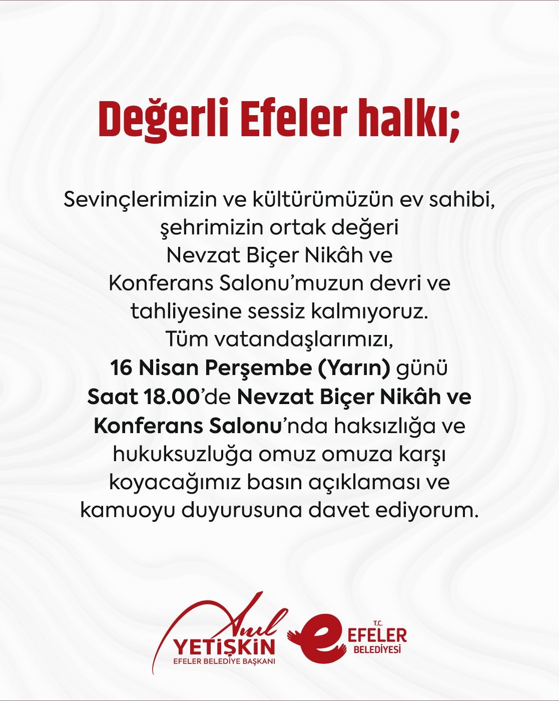 Efeler Belediye Baskani Yetiskinden Nevzat Bicer Icin Kamuoy 655039 5Ef90B