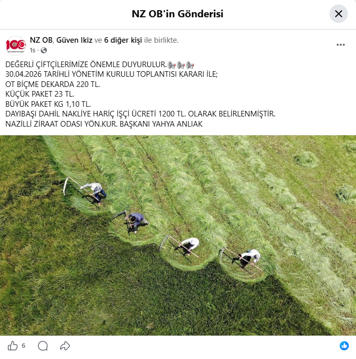 Nazillide Hasat Fiyatlari Belli Oldu 658406 4F3582