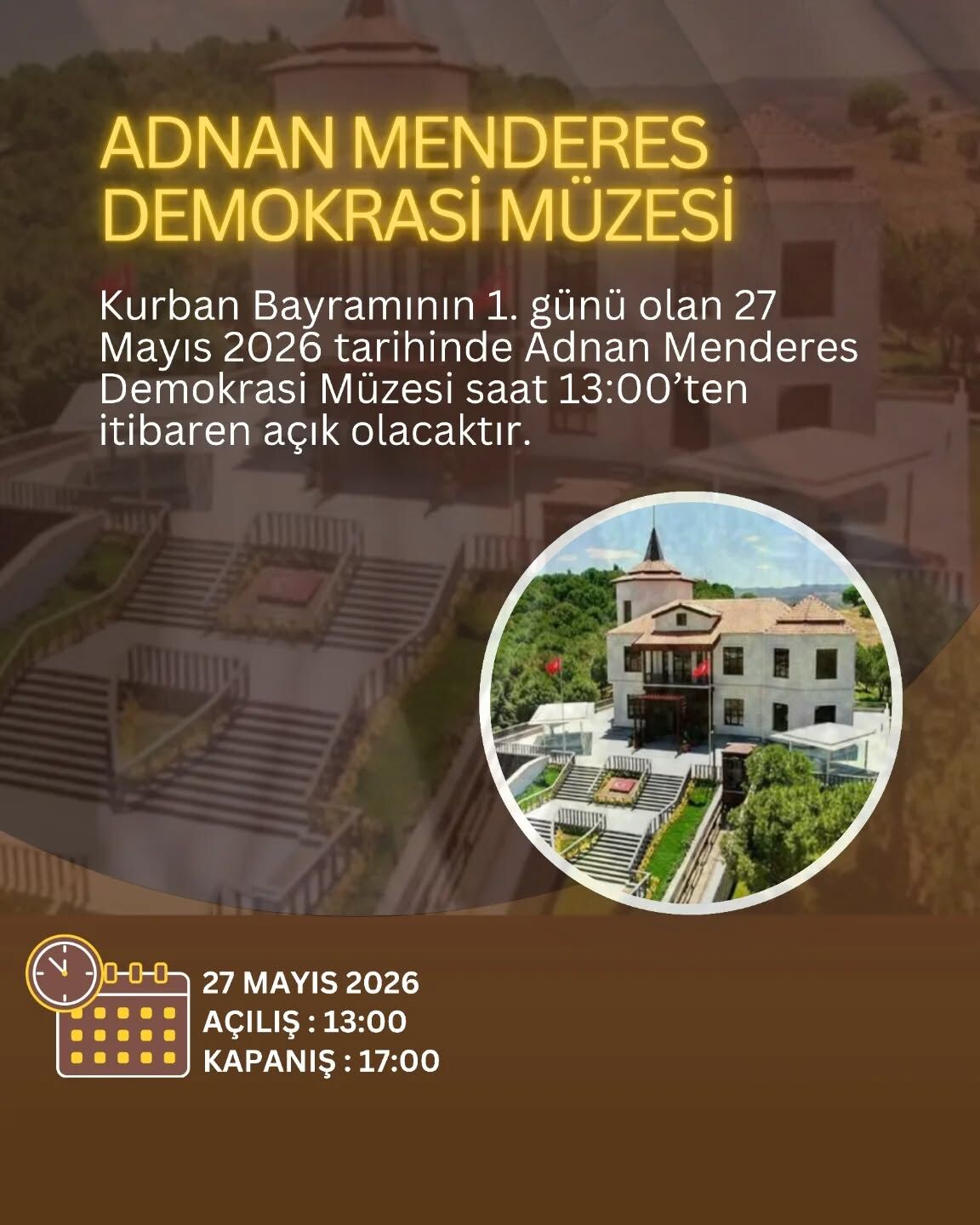 Adnan Menderes Muzesi 27 Mayista Kapali Mi Resmi Aciklama Ge 665057 94Ea12