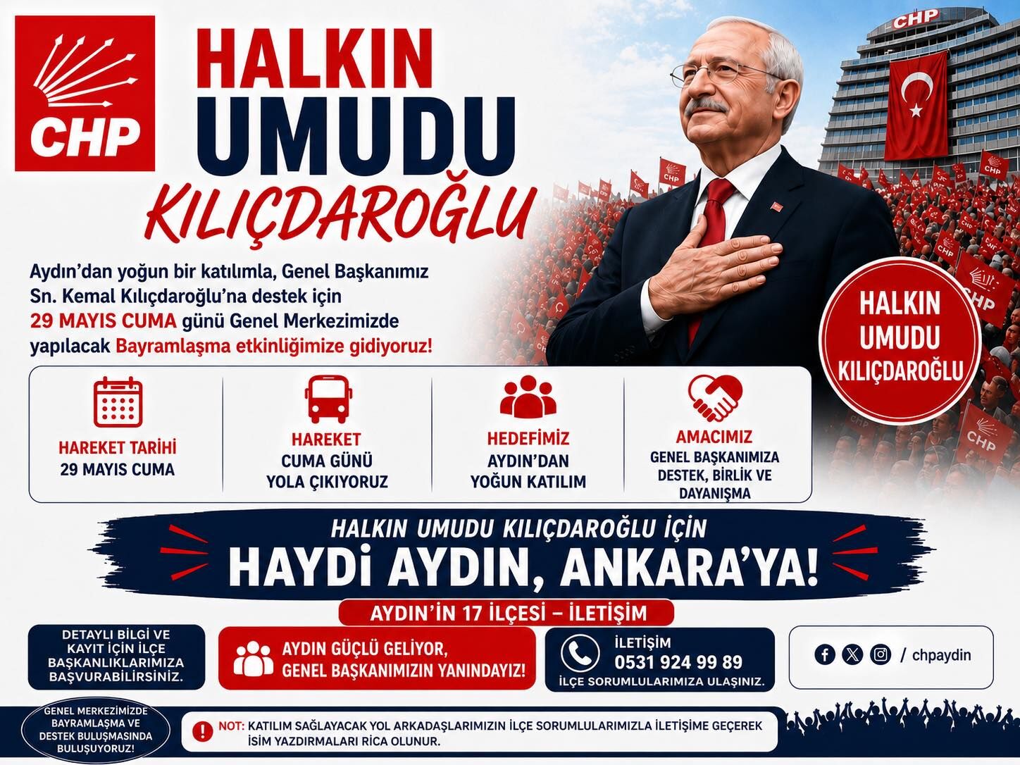 Aydindan Kilicdaroglu Icin Arac Kaldirilacak 666034 816E2C