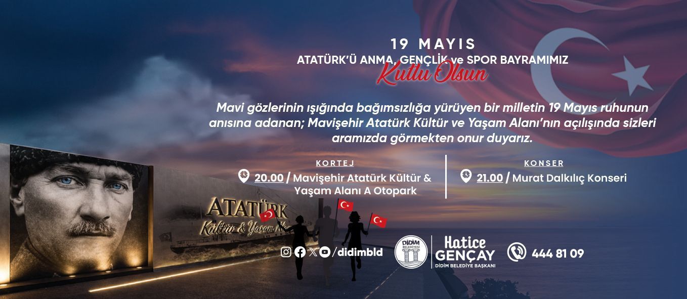 Didimde 19 Mayis Coskusu Mavisehirde Yasanacak 662187 28A559