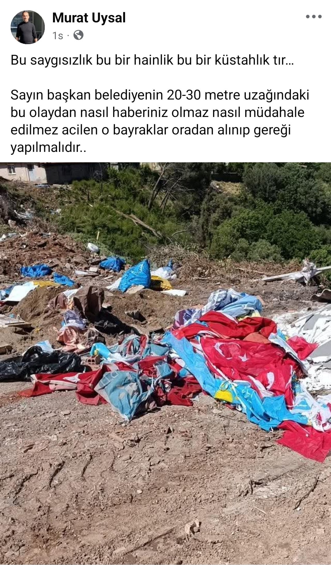 Karacasuda Cope Atilan Bayraklarla Ilgili Islem Baslatildi 660183 C04133