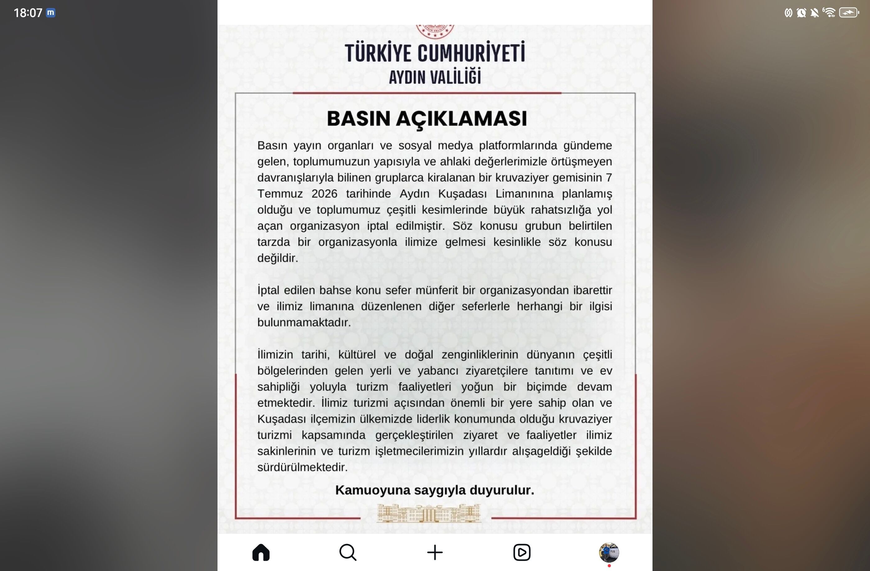 Aydin Valiliginden Gemi Iddialarina Net Yanit 673987 B701E6