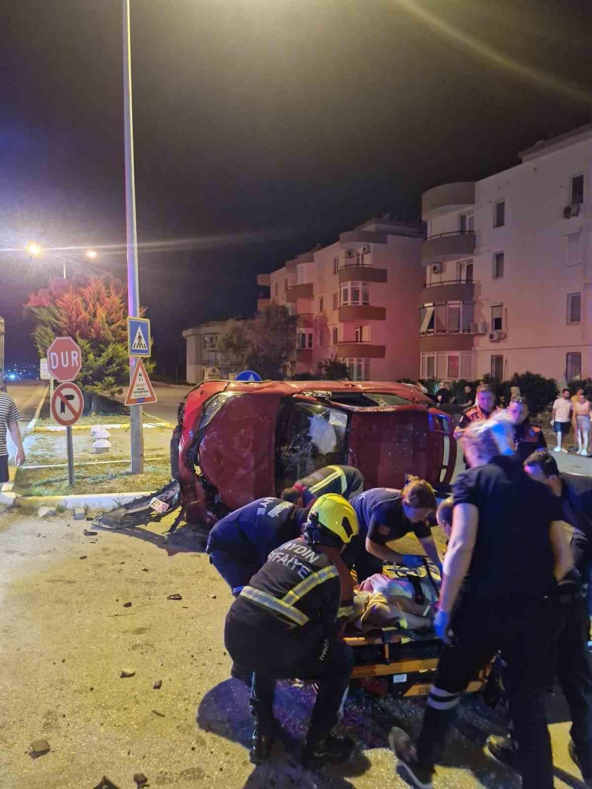 Kusadasi Nda Takla Atan Otomobilin Surucusu Yaralandi 1780559412998 461649