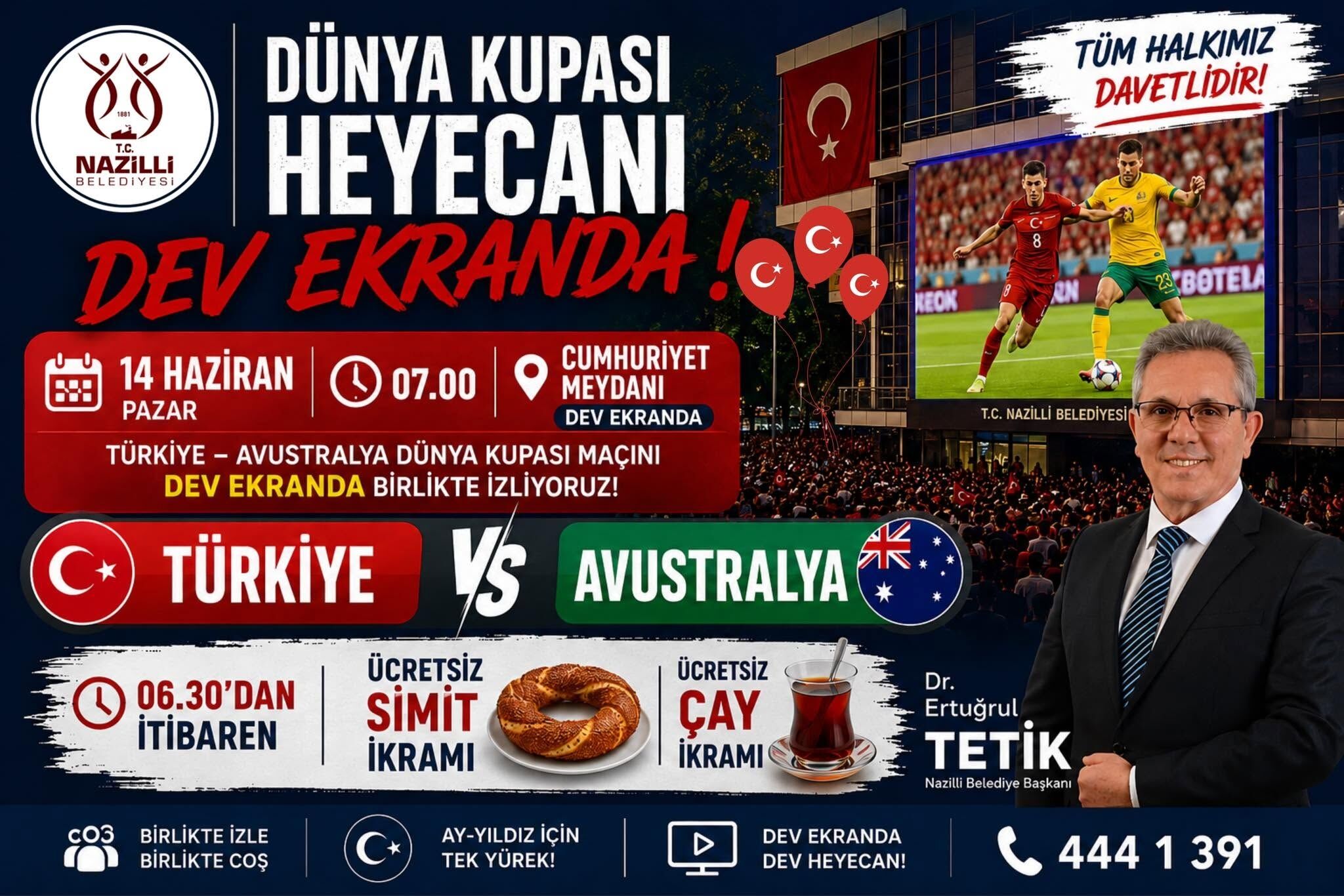 Nazillide Milli Heyecan Meydana Tasinacak Simit Ve Cay Eslig 669745 3C30F2