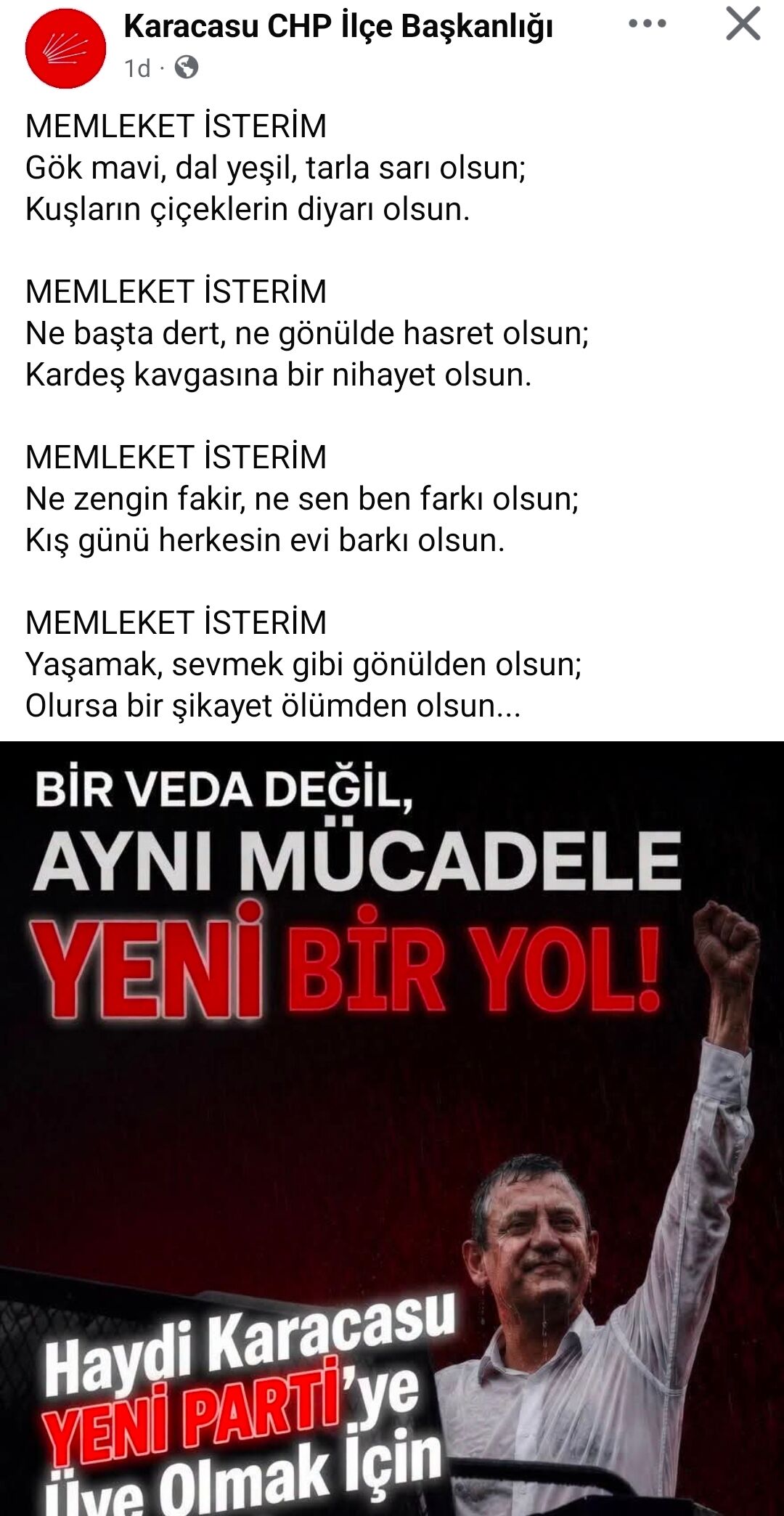 Chp Karacasu Ilce Baskanligindan Ilginc Paylasim Yeni Partiy 681699 F71792