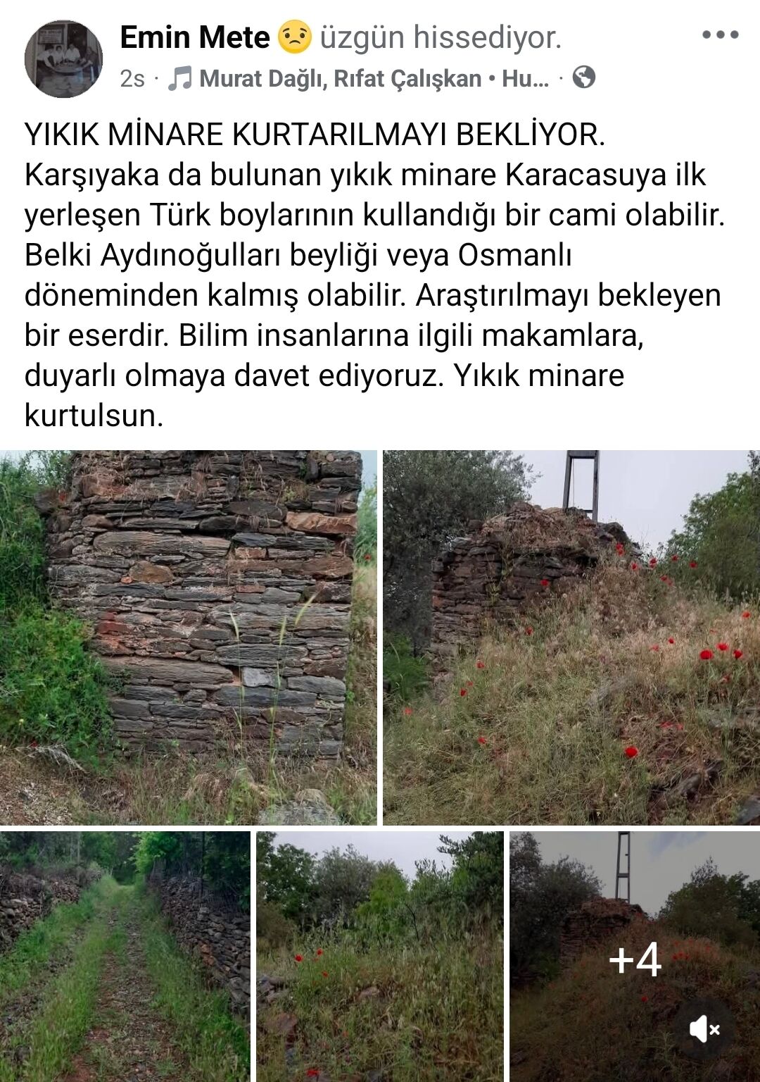 Karacasuda Tarih Alarmi Yikik Minare Kurtarilmayi Bekliyor 681630 Af9A56