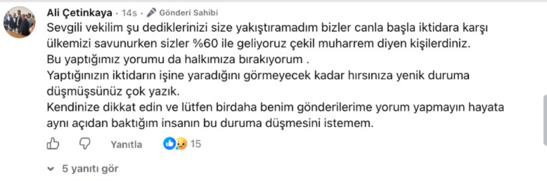 Milletvekili Bulbul Cetinkayaya Verdi Veristirdi Sinek Ikili 679803 C31D76