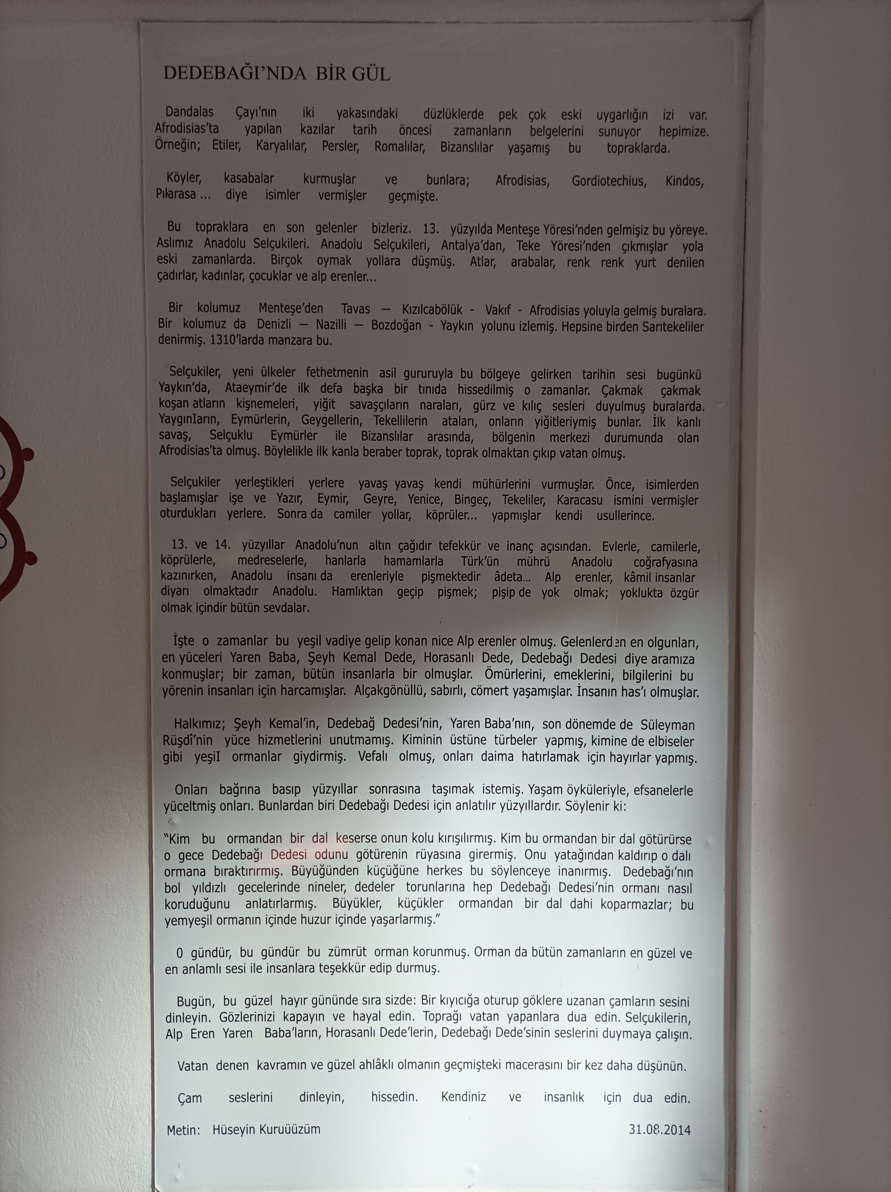 Arastirmaci Yazar Kuruuzum Dedebagin Tarihsel Onemini Anlatt 688433 Cfed1F