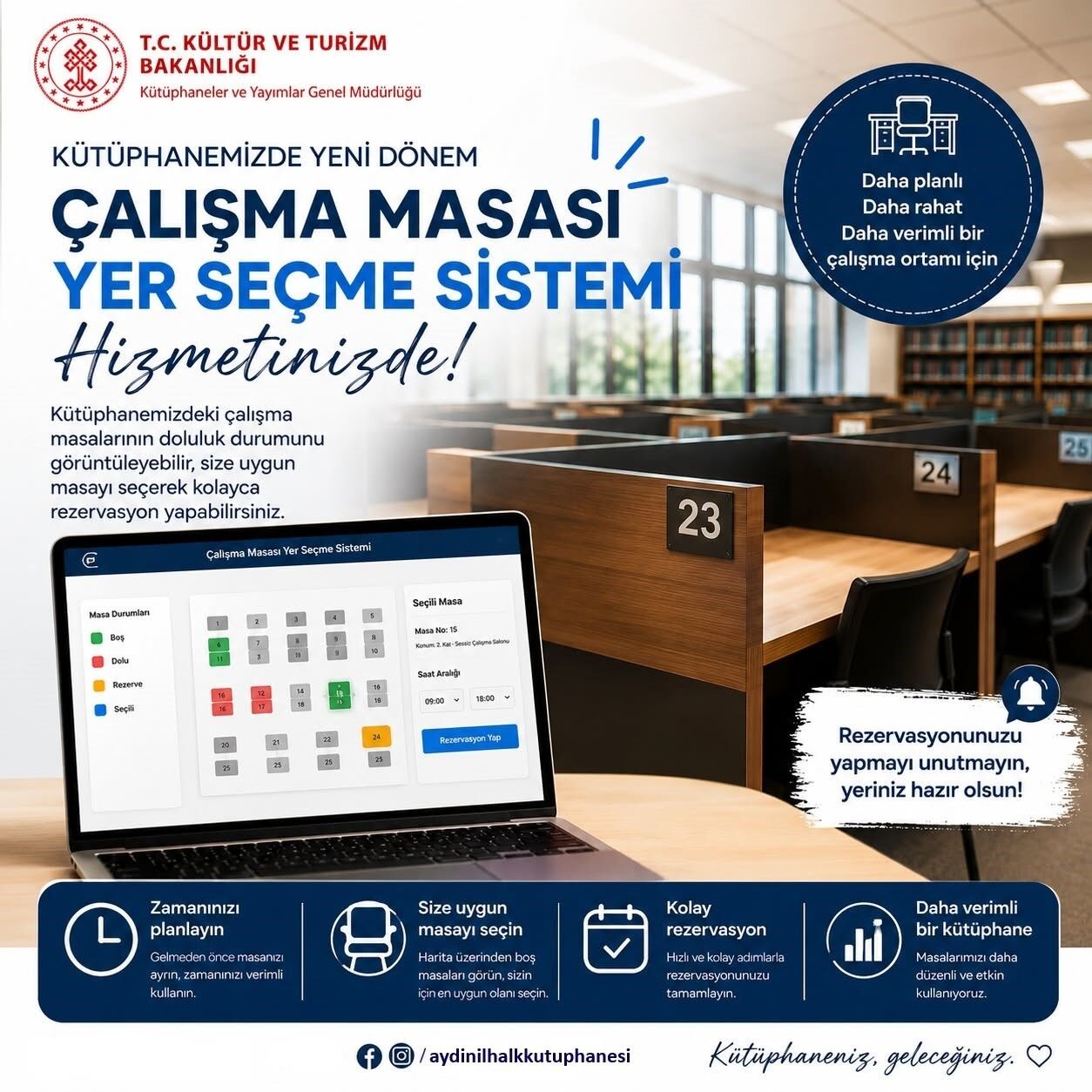 Aydin I L Halk Kutuphanesi Nde Yeni Rezervasyon Sistemi Hizmete Girdi 1785917102567 264093