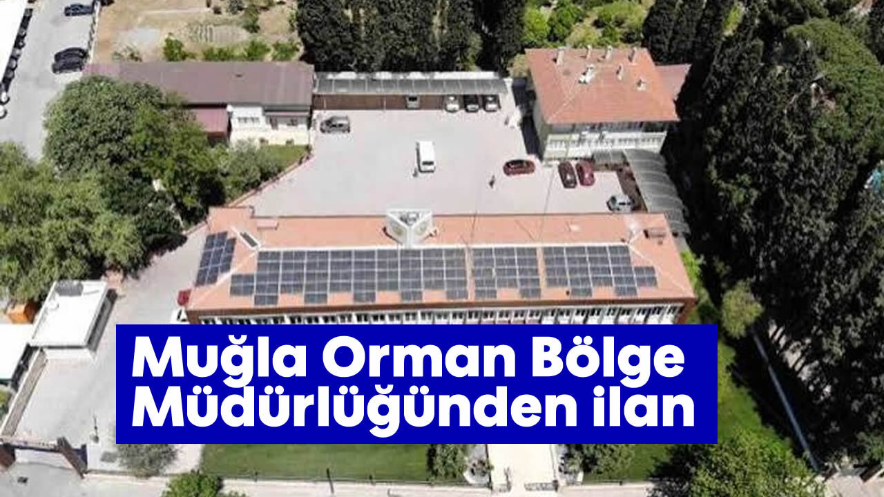 Muğla Orman Bölge Müdürlüğünden ilan