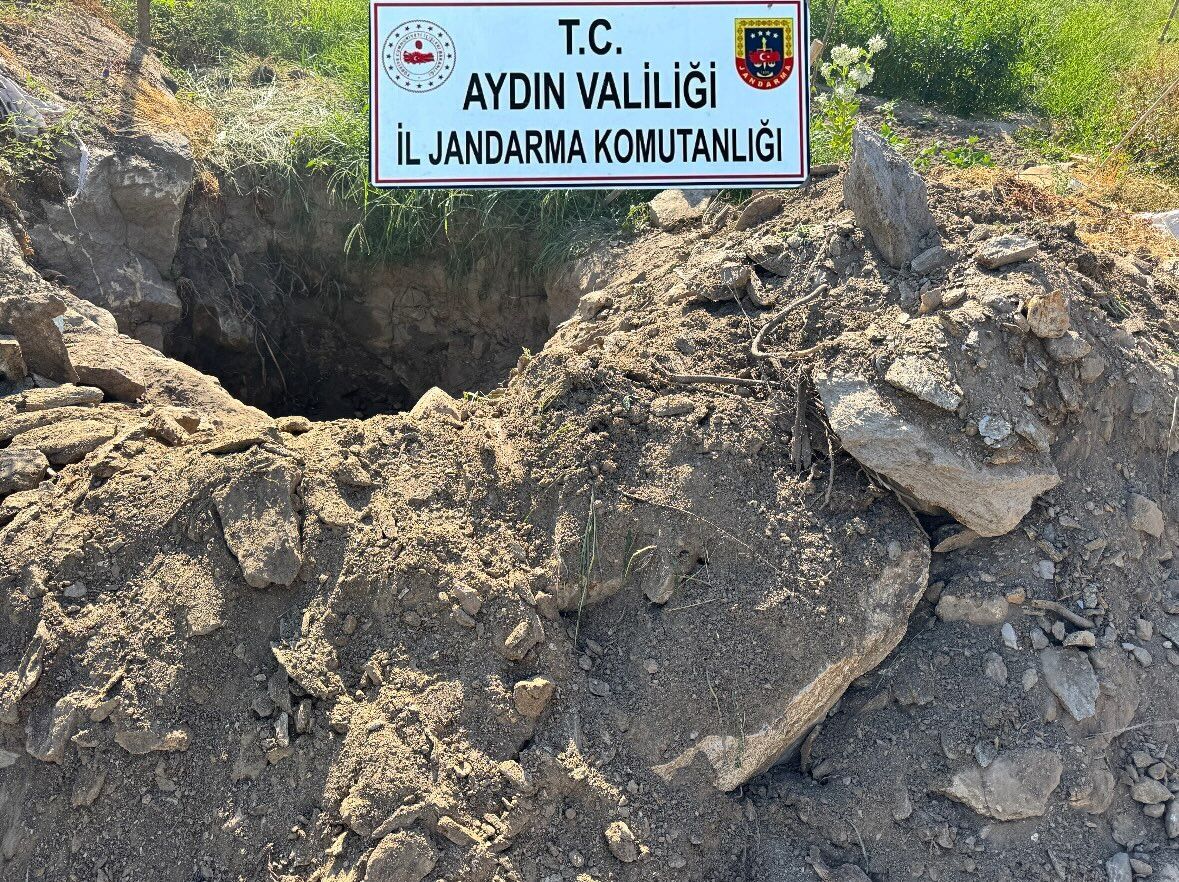 Söke’de kaçak kazıya suçüstü