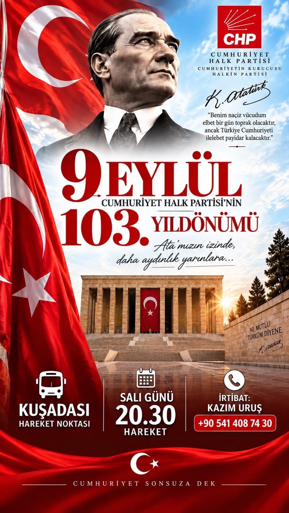 Chp Kusadasi Partisinin 103 Yasini Aslanli Yolda Kutlayacak 690950 8Ca984