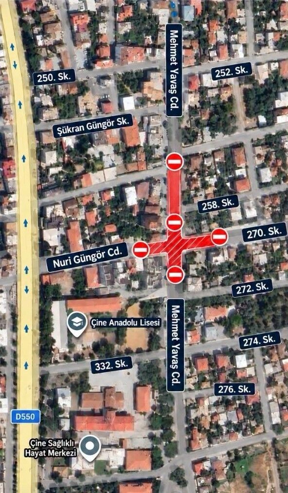 Cine De O Yol Arac Trafigine Gecici Olarak Kapaniyor 1790666105971 686815