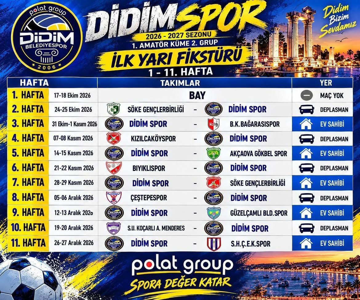 Didim Sporun 20262027 Sezonu Ilk Yari Fiksturu Belli Oldu 695195 32Bd82
