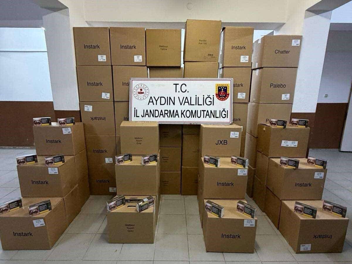 Aydın’da kaçak tütün operasyonu: 630 bin makaron ele geçirildi