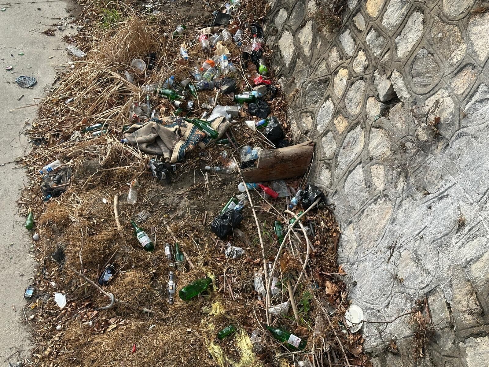 Kus Cenneti Parkinda Kotu Goruntu Alkol Icip Siselerini Dere 692444 6817D7