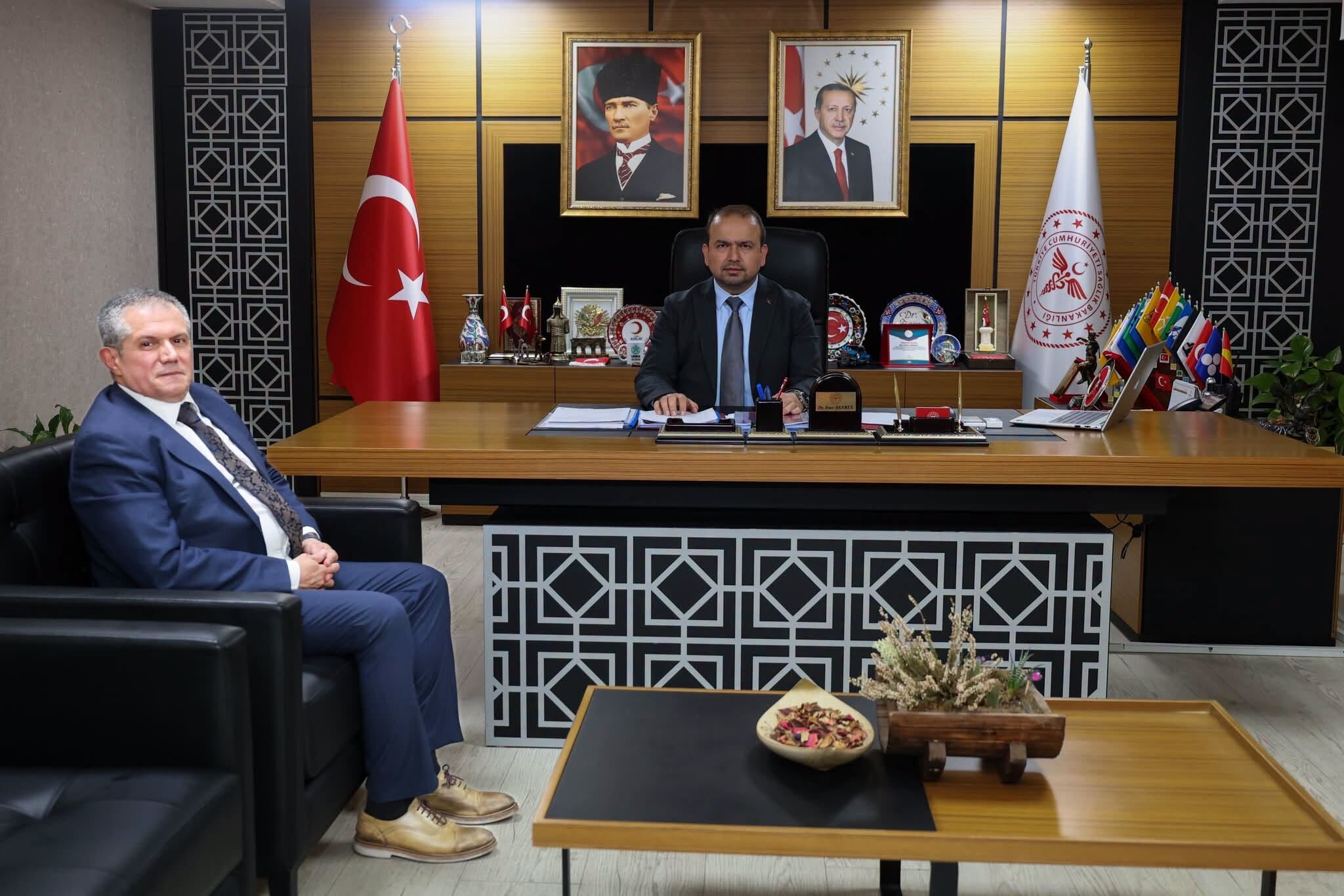 Nazilli Devlet'te yeni dönem başlıyor : Aygören, Müdür Şenkul'u ziyaret etti