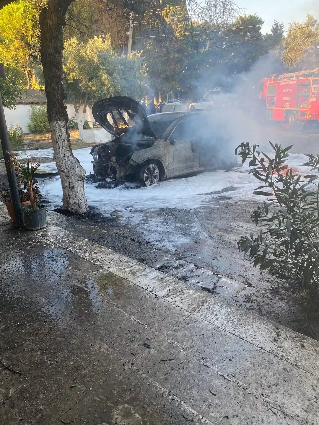 Park Halindeki Elektrikli Arac Yandi 690000 30C966