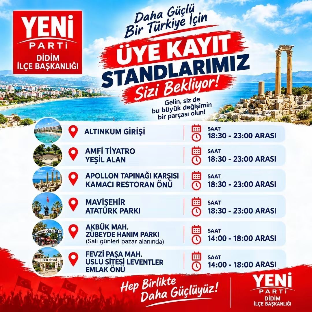 Yeni Parti Didim Ilce Baskanligi Sahada 691027 06E3A7