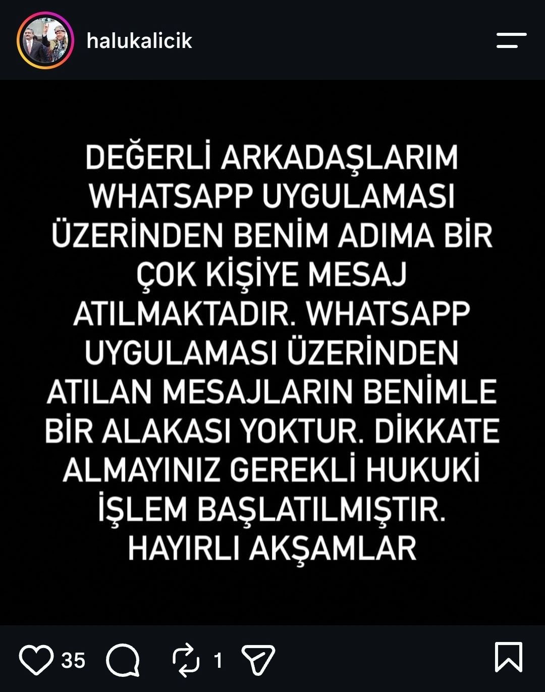Alicik Uyardi Mesajlar Benimle Alakali Degil 701312 A6Cd08