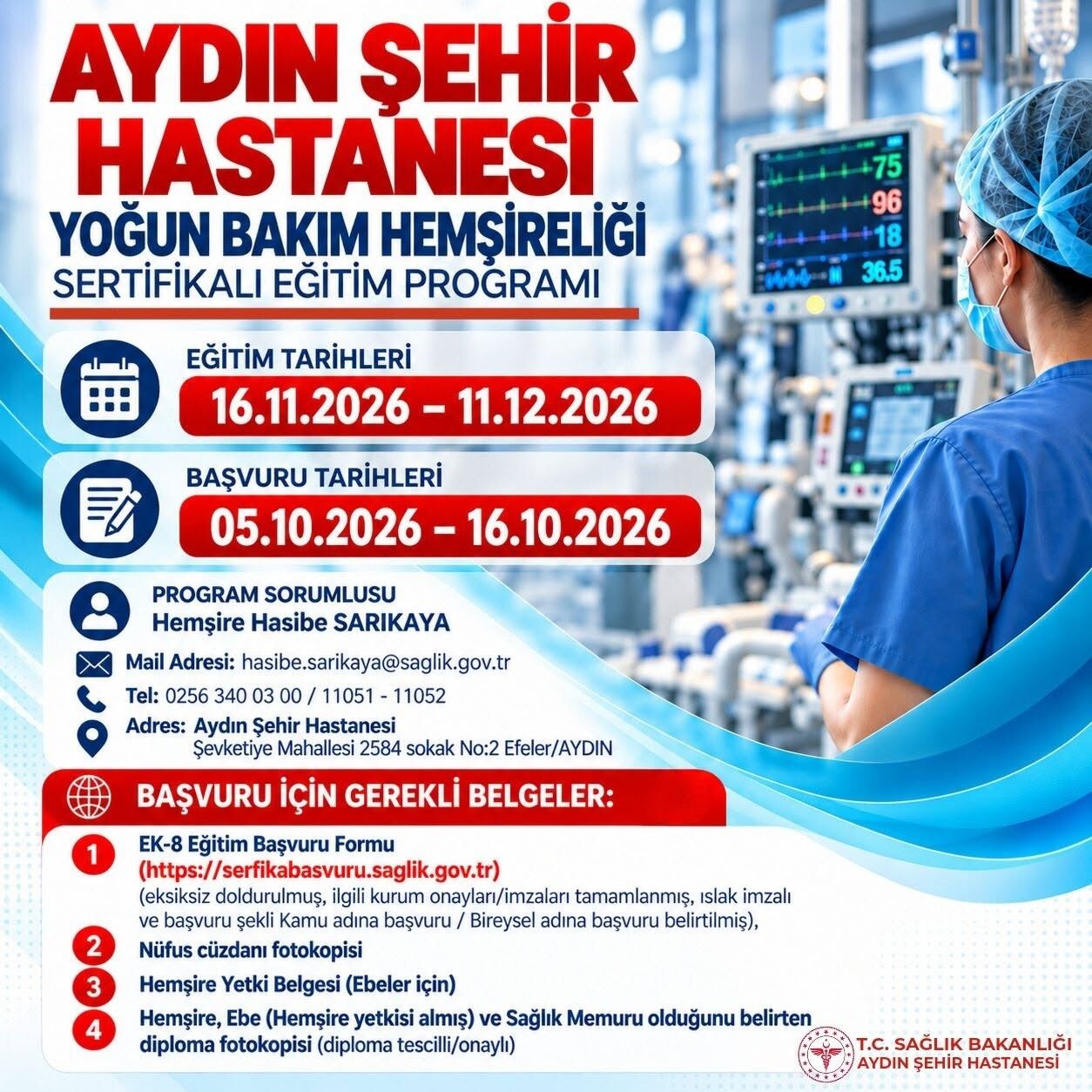 Aydin Sehir Hastanesi Nde Yogun Bakim Hemsireligi Egitimi Duzenlenecek 1790941500724 705334
