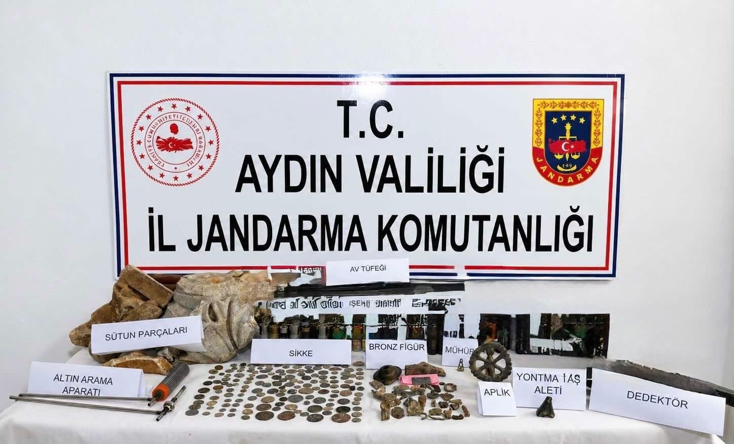 Karacasu'da tarihi eser operasyonu