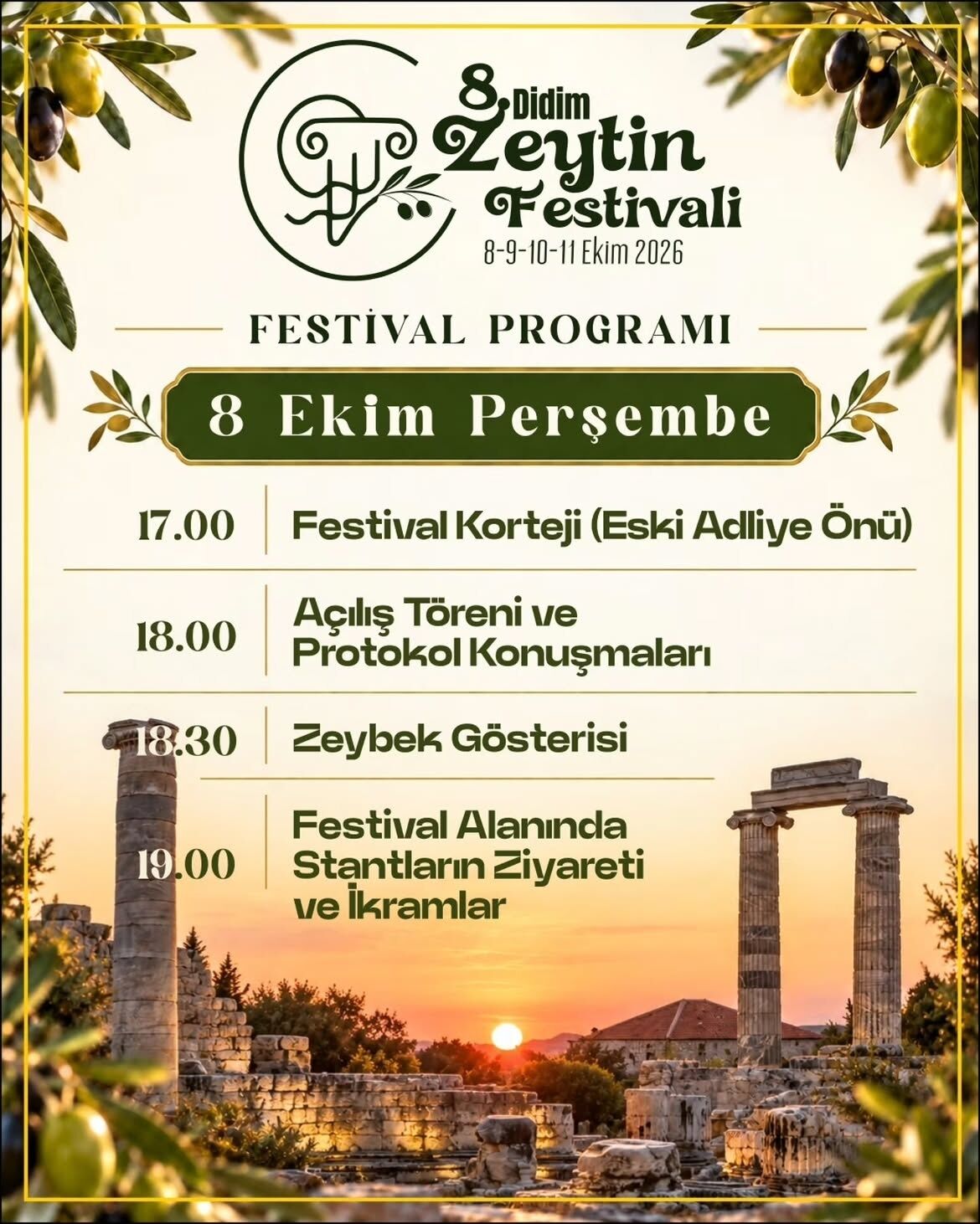 Didim 8 Zeytin Festivali Coskuyla Basliyor 4 Gunluk Dolu Dol 697838 Cf33Ea