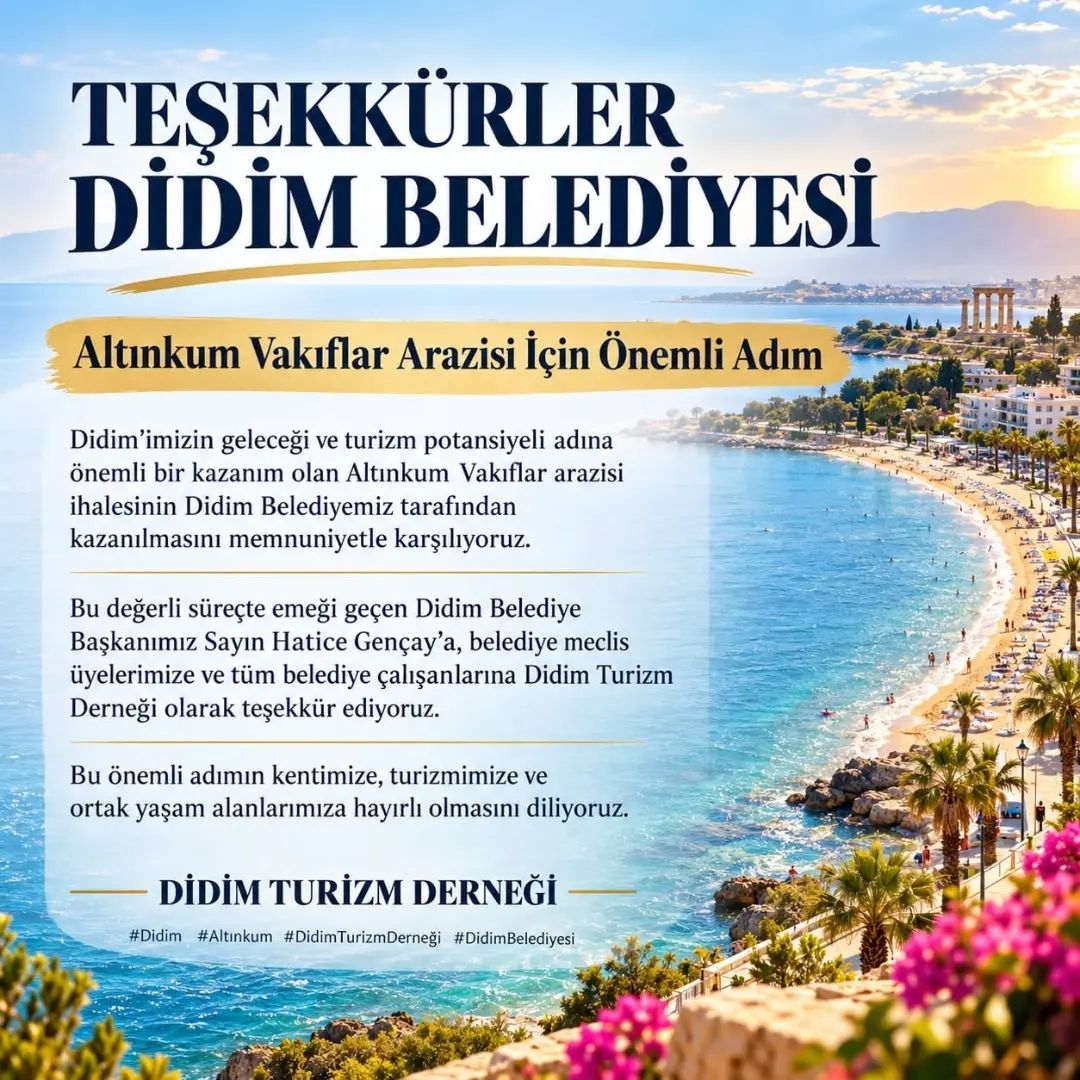 Didim Turizm Derneginden Baskan Gencay Ve Ekibine Tesekkur A 699462 710B52