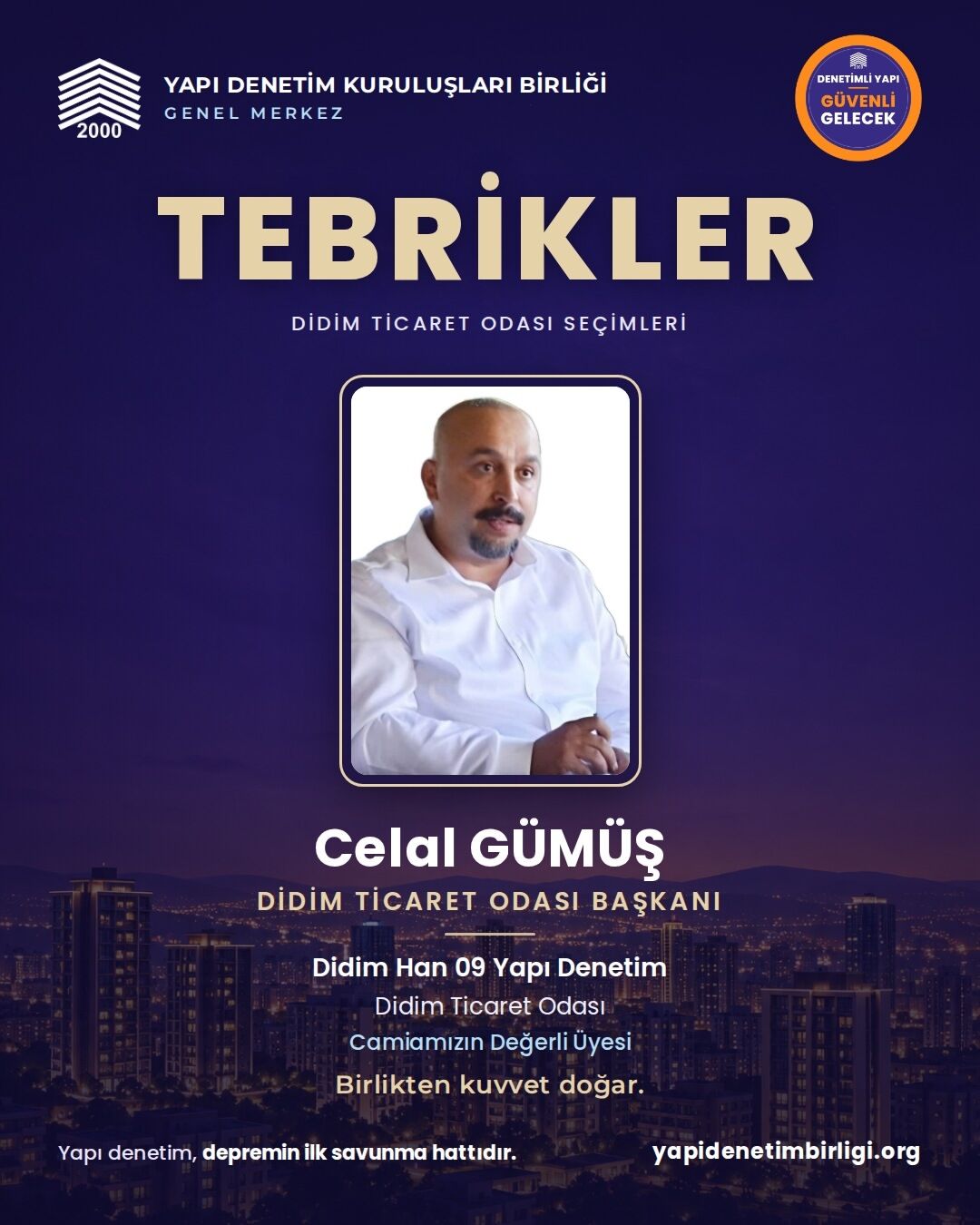 Yapi Denetim Kuruluslari Birliginden Dtonun Yeni Baskani Gum 697707 Aeae97